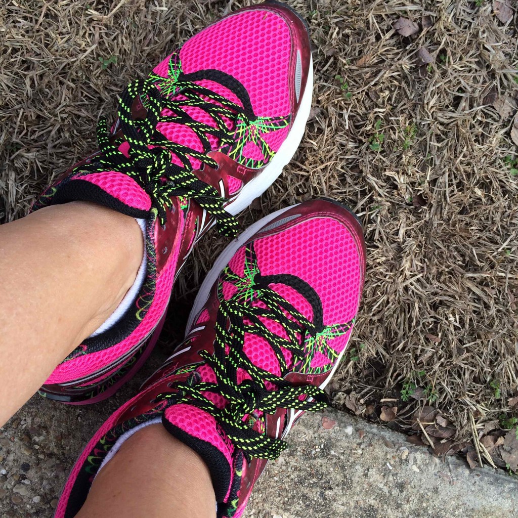 Pink sneakers Compared to Who?