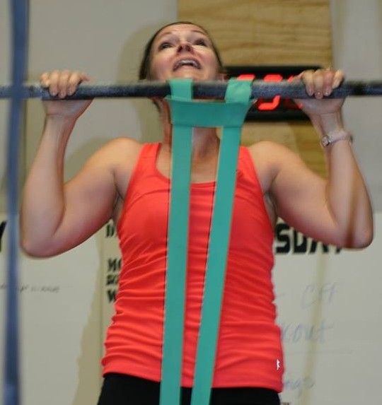 My first ever chin-up! Assisted...but it still felt good!