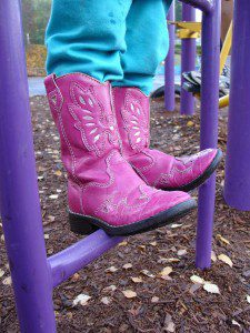 pink girl cowboy boots