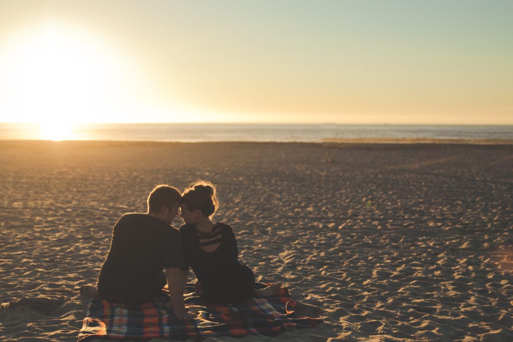 couple on beach