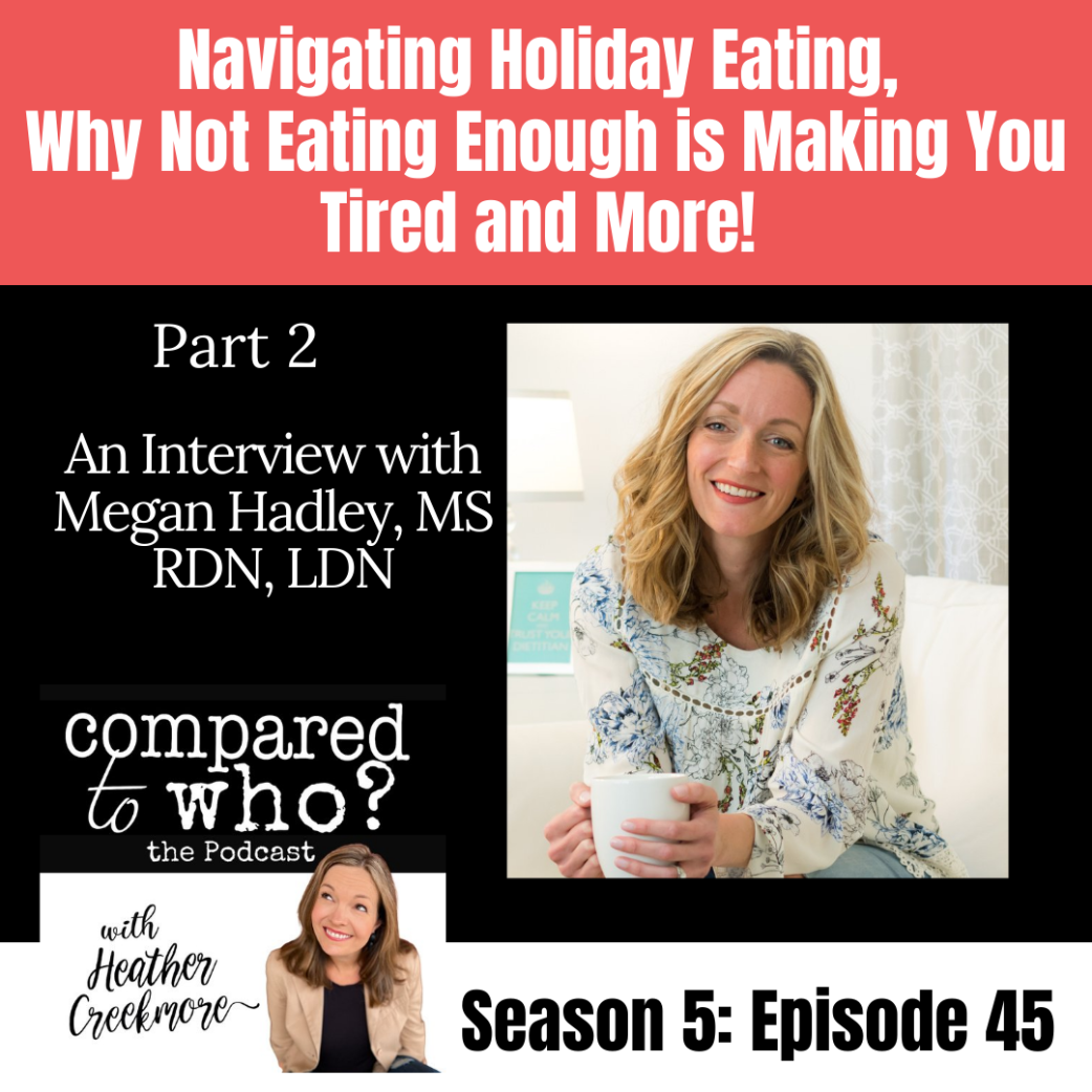 navigating holiday eating and not eating enough makes you tired